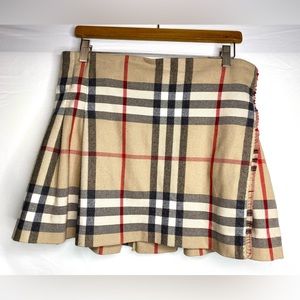 Burberry Wool Mini Skirt